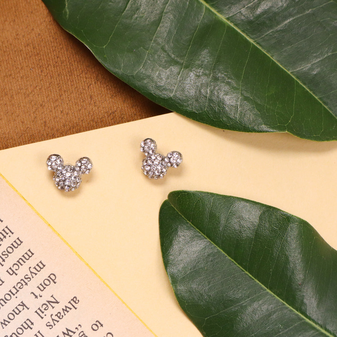 "mickey mouse" crystal studs