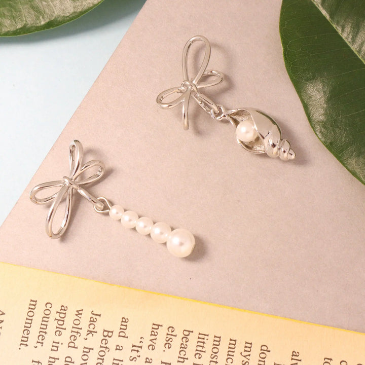 oyster Mis match Earrings