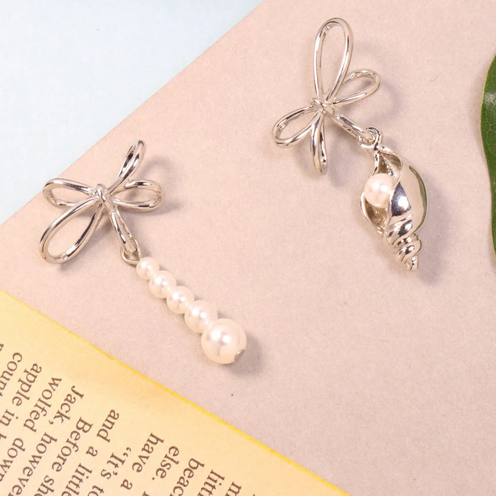 oyster Mis match Earrings
